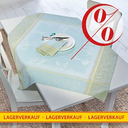 Lagerverkauf Tischw&auml;sche mit floraler Tischdecke und Servietten &ndash; dekorative Tischgestaltung f&uuml;r besondere Anl&auml;sse