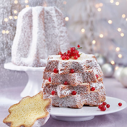 Pandoro, gâteau de Noël italien.