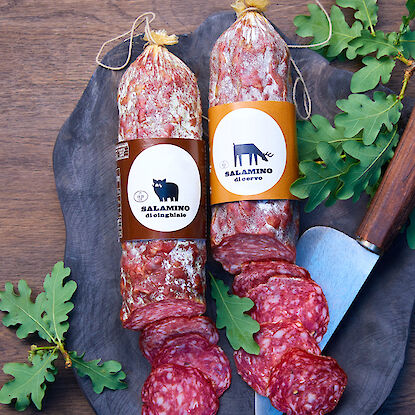 Salami vom Wildschwein und Hirsch