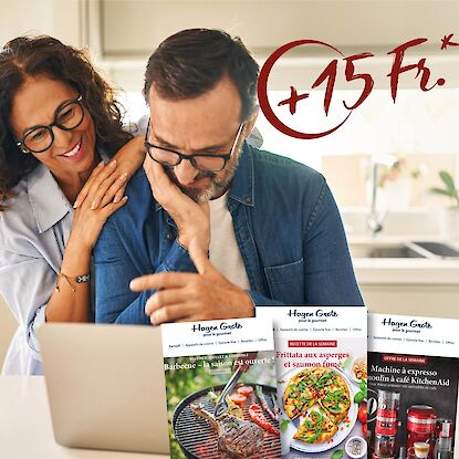 Inscription à la newsletter – Économisez 15 Fr.