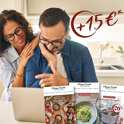 Newsletteranmeldung 15 Euro sparen
