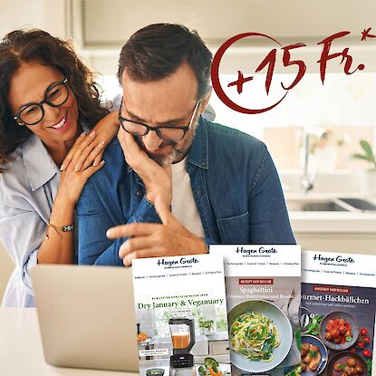 Jetzt Newsletter abonnieren & 15Fr.-Gutschein erhalten